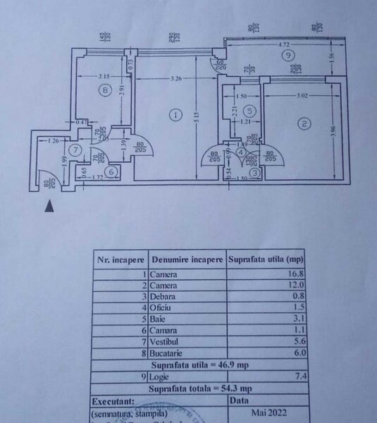 Drumul Taberei, apartament 2 camere, 55 mp Favorit, Strada Sibiu.